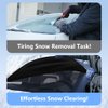 Sompaty Windshield Cover for Ice and Snow, Frost Guard Windshield Snow Cover, Performance Brake Kits with Side Mirrors Cover, Fits Most Cars, Trucks, Vans, SUVs and More 87 x 56 inches, Black