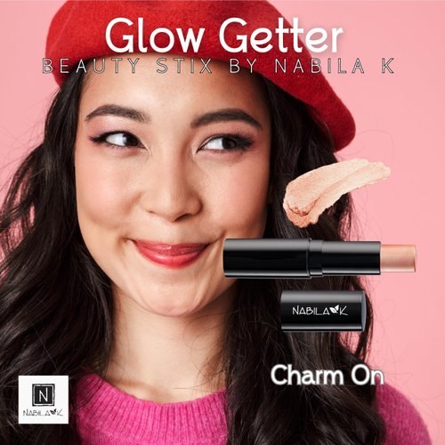 Nabila K Beauty Stix - Glow Getter - (Highlighter, Blush, Eyeshadow, Lip Liner - 0.28 oz) Glow Getter