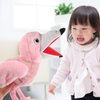LUOZZY Plush Flamingo Hand Puppet Storytelling Hand Puppet Cartoon Animal Hand Puppet Kids Creative Gifts Parent-child Interaction Toy