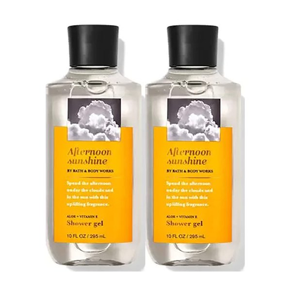 Bath & Body Works Afternoon Sunshine Shower Gel Gift Sets 10 Oz 2 Pack (Afternoon Sunshine)