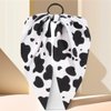 2pcs Cow Print Hair Band, Chic Milk Cow Ribbon Hair Ties Ropes Versatile and Comfortable Ponytail Holders for Women Girls
