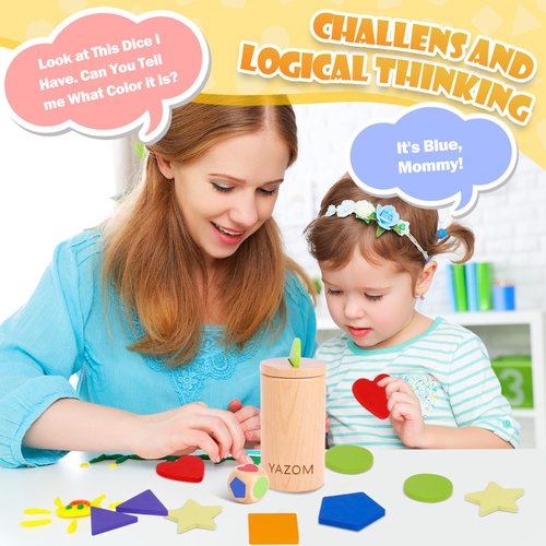 Montessori Toys for 1-3 Year Old - Christmas Birthday Gifts for 1 2 3 Year Old Girl Boy, Wooden Color Sorting Toys Ages 1+ Fine Motor Skills Toys for Baby Toddlers