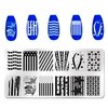 DANNEASY 6 Pieces Independence Day Nail Stamping Plate 4th of July Nails Design Nail Stamps Nail Stencils Stamping Plates for Nails Manicure Template Nail Art Tools DIY Nails Accessories