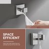Angle Simple Bathroom Towel Hook Brushed Nickel, SUS304 Stainless Steel Hand Towel Rack, Square Coat Robe Hook, Wall Mount