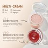 IMAKEUPNOW Cream Blush for Cheeks Eyes Lips, Creamy & Buildable Matte Finish 2 Color Set Face Makeup Stack - #001 + #002