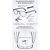 MARE AZZURO Designer Reading Glasses Men Metal Readers 1.0 1.5 2.0 2.5 3.0 3.5 (Black, 1.00)