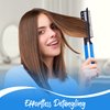 Herstyler Styling Comb For Hair - Straightener Comb For Great Tresses - Straightening Comb With A Grip - Flat Iron Comb For Knotty Hair - Hair Comb For Unkempt Hair (Blue)