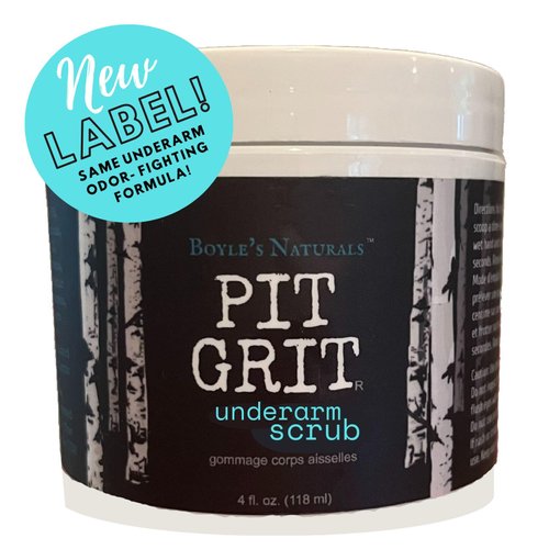 Pit Grit Underarm Scrub Armpit Detox Exfoliation to Fight Body Odor All Natural for use with Natural Deodorant
