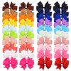 CÉLLOT 40Pcs 3.5 Inch Boutique Grosgrain Ribbon Pinwheel Hair Bows Alligator Clips For Girls Toddlers Accessories Teens Gifts In Pairs