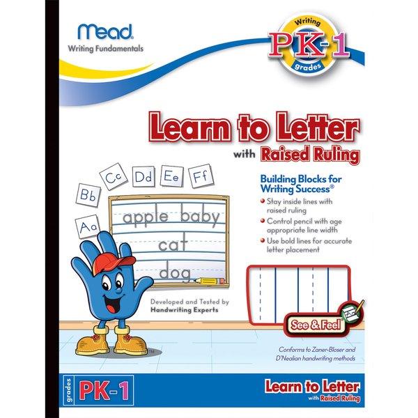 Mead Learn To Letter Writing Book Printed Book,White