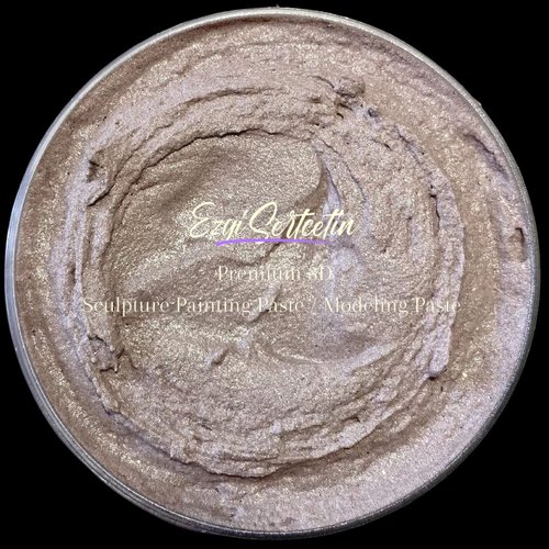 Ezgi Sertcetin 3D Sculpture Painting Paste|Texture Paste|Decorative Plaster|Ready to Use|Unique Metallic Pearl and Neon Colors|Ideal for Artwork|Stencil|Flowers|Texture and Art Relief|6 oz (Mulberry)