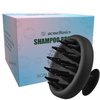 Acme Basics Scalp Massager Shampoo Brush, Silicone Shower Hair Scrubber for Hair Care, Growth, Washing and Exfoliating. Premium Quality & Durable. Perfect Solution for a Healthy Scalp (Black)