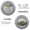 JEDEW 4-Pack Mini Hygrometer Thermometer Digital LCD Monitor Indoor/Outdoor Humidity Meter Gauge Temperature for Humidifiers Dehumidifiers Greenhouse Reptile Humidor Fahrenheit(℉)/ Celsius(℃)