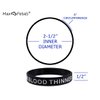 Max Petals BLOOD THINNER Medical Alert ID Silicone Bracelet Wristbands 4 Pack