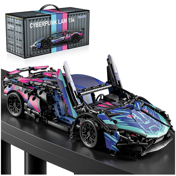 Chodia Sport Race Car Building Block Sets for Adults Boys,Racing Supercar Toys Kits Collectible 1:14 MOC Model Construction Birthday Gifts for Teens Age 8-12 12-16,8 9 10 11 12 13 14 14+(1314 PCS)