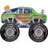 Monster Truck Rally 3rd Birthday Party Supplies 8 Guest Decoration Kit with Green and Red Monster Truck Balloon Bouquet