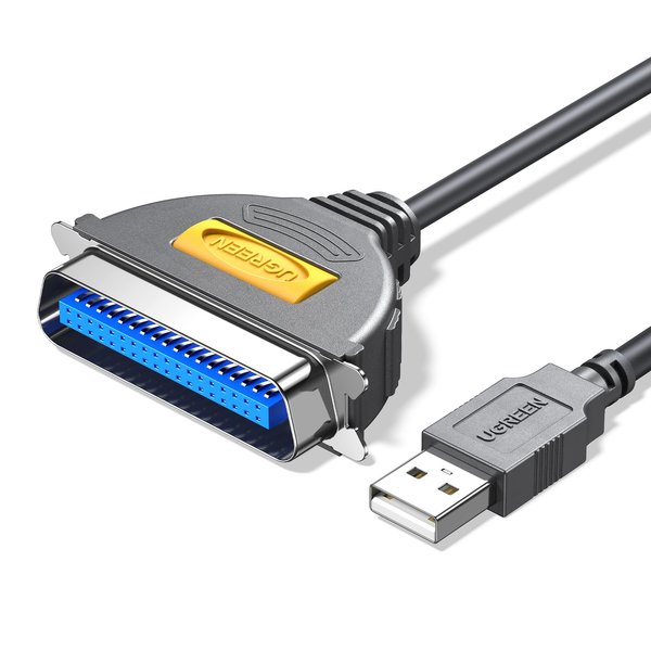 UGREEN 10FT USB to Parallel Port Printer Cable, CN36 Printer Cable Adapter IEEE1284 for Old Printer, Centronics Parallel Converter with Fast Transmission