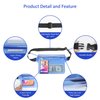SYNCWIRE Waterproof Pouch Bag with Adjustable Waist Strap, Blue and Black, Medium, Polyvinyl Chloride (PVC), 2 Pack