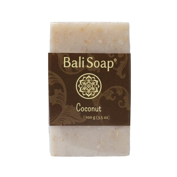 Bali Soap - Coconut Natural Soap - Bar Soap for Men & Women - Bath, Body and Face Soap - Vegan, Handmade, Exfoliating Soap - 3 Pack, 3.5 Oz each