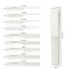 10 Pieces Carbon Hair Styling Comb Set: Professional Fine and Wide Tooth Comb Rat Tail Combs Anti Static Heat Resistant Hairdressing Comb for All Hair Types Types & Styles(White)