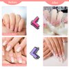 Nail Forms 200PCS, Nail Form Extension Sticker Self-Adhesive Nail Tips Guide, Gel Nail Stickers for Poly Gel/Extension/Acrylic Nail Molds Builder, Nail Art Equipment for Salon