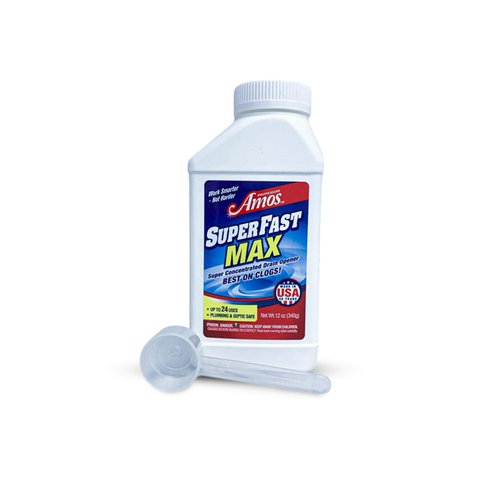Professor Amos SuperFast Max Drain Cleaner Powder Concentrate (12 oz)
