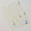 White Daisy Nail Art Stickers Flower Nail Stickers 5D Embossed Flower Nail Decals Cute Daisy Nails Adhesive Sliders Manicure Nail Art Supplies for Spring Summer DIY Nail Art Decorations Accessories