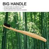 Virgin Forest Bamboo Toothbrush, Natural Eco Friendly Biodegradable Charcoal Tooth Brushes, Pack of 6