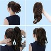 CAISHA 14" Wavy Clip On Ponytail With Butterfly Clip Hairpiece Heat-resistant Synthetic Fibres Natural Blonde H104