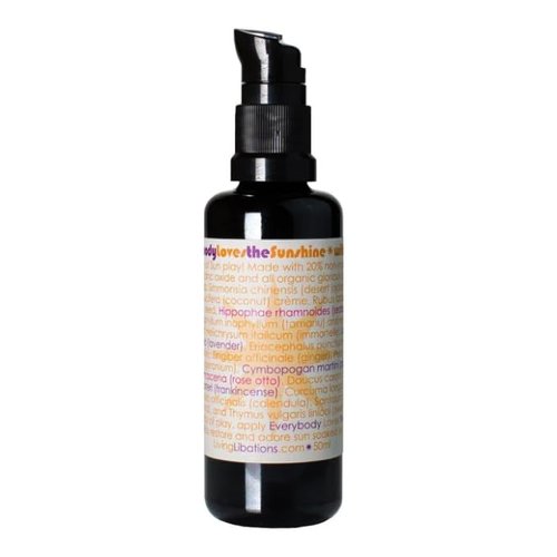 Living Libations - Organic Everybody Loves The Sunshine Body Lotion With Zinc | Natural, Plant-Based, Clean Beauty (1.7 fl oz| 50 ml)