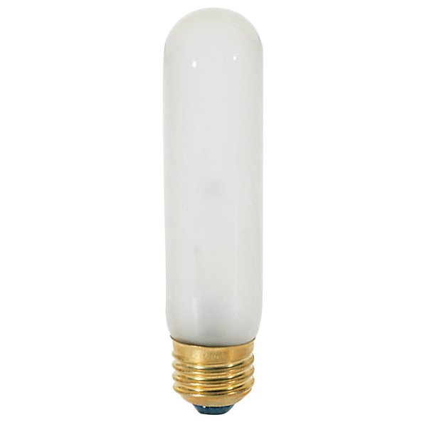 Satco S3253 Medium Light Bulb in White Finish, 5.00 inches, 1 Count (Pack of 1), Frosted
