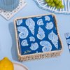 Lilly Pulitzer Disposable Decorative Paper Cocktail Napkins, Napkin Holder Refill with 40 Napkins, Shell of a Good Time