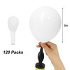 RUBFAC White Balloons, 120pcs 5 Inch Party Latex Balloons, Thicker White Balloons for Birthday Wedding Baby Shower Graduation Anniversary Party Decorations