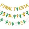 Final Fiesta Bachelorette Party Decorations Final Fiesta Banner Gold Glitter Bridal Shower Party Mexican Fiesta Theme Party Decorations Supplies