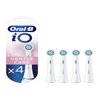 Oral-B iO Gentle Care Electric Toothbrush Head, Twisted & Angled Bristles for Deeper Plaque Removal, Pack of 4, Suitable for Mailbox, White