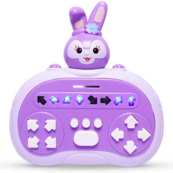 Hand-Held Rhythm Master Dance Machine Educational Toys for 3-12 Kids,New Stress Relief Toys Adults,Kids' Handheld Games (Purple Bunny)