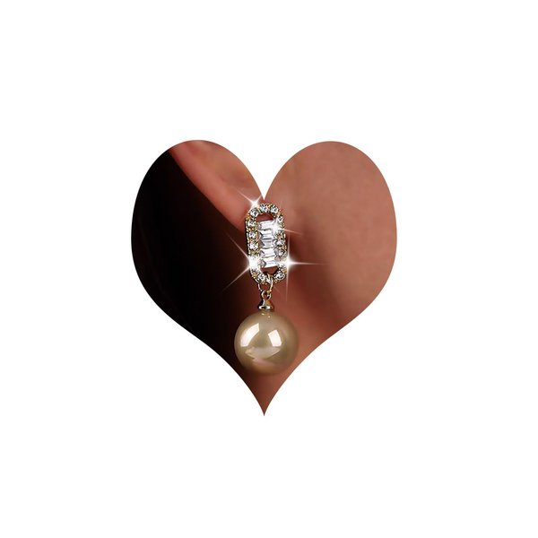 Sttiafay Vintage Crystal Pearl Earrings Gold Pearl Drop Earrings Cz Rhinestone Stud Earrings Pearl Bridal Earrings Jewelry for Women