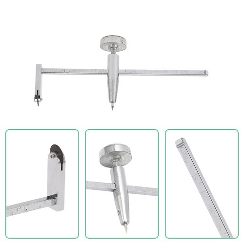 Msiud Drywall Circle Cutter, Adjustable Hole Cutter Dry Wall Pivot Point Drywalls Tools Easy Side to Diameter Adjustment for Cut Round Holes in Material and Ceiling Tiles