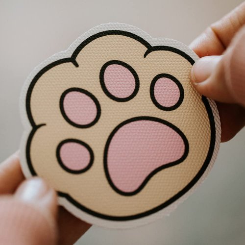 Fidget Stickers Anxiety Sensory Stickers Textured Strips and Cute Designs for Classroom Desks and Special Needs with Reusable Adhesive 3 inches (Set of 24) Cute Cats