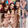 4th of July Temporary Tattoo Kids : 10 Sheets Tattoo Stickers Complete Independence Day Collection, these patriotic tattoos are perfect for Memorial Day and all your 4th of July decorations. (M series)