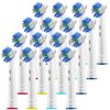 Professional White Replacement Brush Heads w/ 3D Whitening, Compatible with Oralb Braun Electric Toothbrush- 16 Pro Style- Fits The Oral-B Kids Care 1000 Etc.