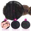KRSI Afro Puff Lantern Braid Bubble Ponytail Hair Extensions for Women Brwon Caterpillar Ponytail, Kinky Curly Bubble Braid Ponytail Cute Puffball Hairstyles for Adults and Children 22inch(1B/27)