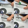 Black Melamine Edge Banding Tape 5/8 inch x 25 ft Iron On Adhesive Wood Edging Veneer Trim Laminate Cabinate Furniture Plywood Formica Shelf Table Countertop Repair Flexible Edgebanding Strip Roll