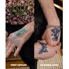 Inkbox Temporary Tattoos, Semi-Permanent Tattoo, One Premium Easy Long Lasting, Water-Resistant Temp Tattoo with For Now Ink - Lasts 1-2 Weeks, Blossom Tattoo, 4 x 4 in, Blossom Gazing