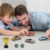 MEMOVAN Race Car Birthday Cake Decoration 24PCS Racing Car Cake Toppers Checkered Flag Car Cake Cupcake Decorations for for Man Boy Kid Racing Car Theme Birthday Supplies Party Favors
