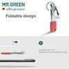 MR.GREEN Compact Nail Clippers Foldable Nail Cutters Manicure Tools Portable Fingernail Clipper with Key Chain Nail Scissors (Red)