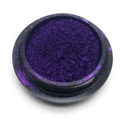 NOCTÍS Dark purple metallic pigment powder for manicures and pedicures, nail art powders, easy to use