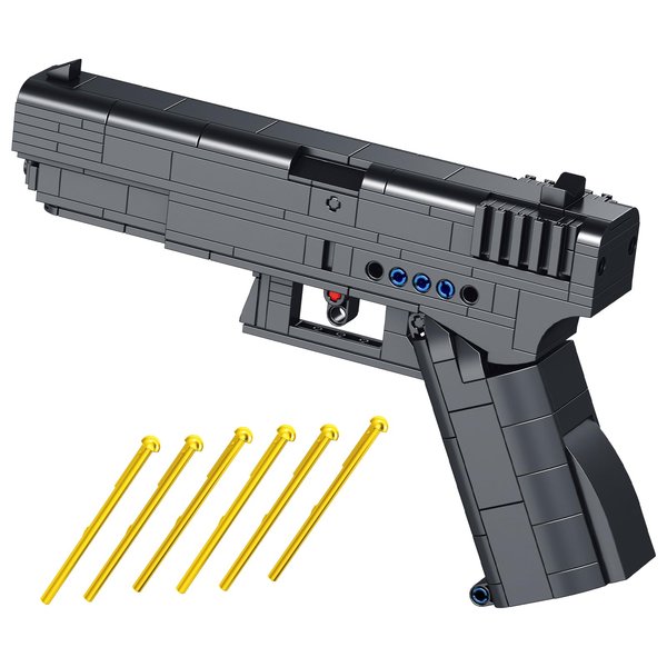 Nueris 1:1 G18 Building Blocks Gun Sets - 336 PCS Model Guns Collection Toy Building Bricks Sniper Set Shootable - Simulation Militarily Toy Lovers for Kids and Adults Gifts