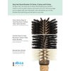 Ibiza Hair Professional Round Boar Hair Brush (EX3,55mm), Lightweight with Reinforced Bristles & Cork Handle, For Beachy Waves and Curls, Add Texture & Shine for Medium to Long Hair