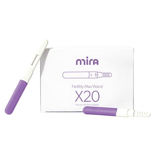 Mira Fertility MAX Wands, Ovulation Test Strips for Women, Predict & Confirm Ovulation at Home, Track PdG, LH and E3G, Use with The Digital Mira Fertility Monitor Kit + App, 20 Tests
